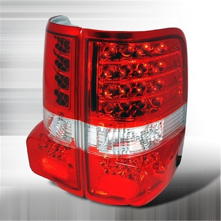 Overtime LED Tail Lights for 04 to 07 Ford F150 - Red - 6 x 10 x 18 in. OV3184363
